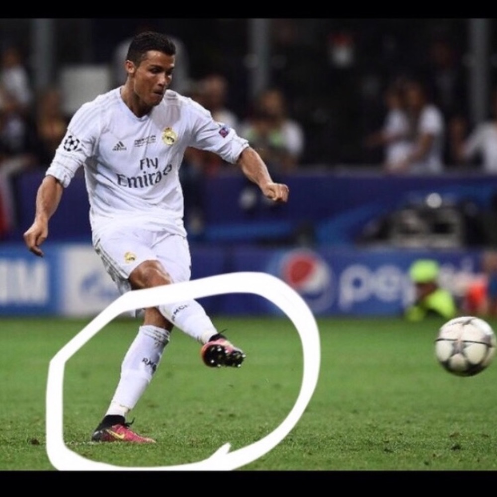 CR7 high top cleats.